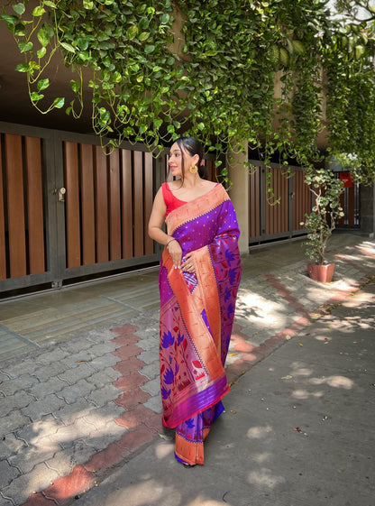 Silk Weaving Party Wear Saree