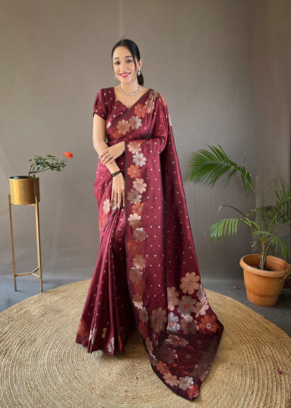 Beautiful Silk Party Wear Saree