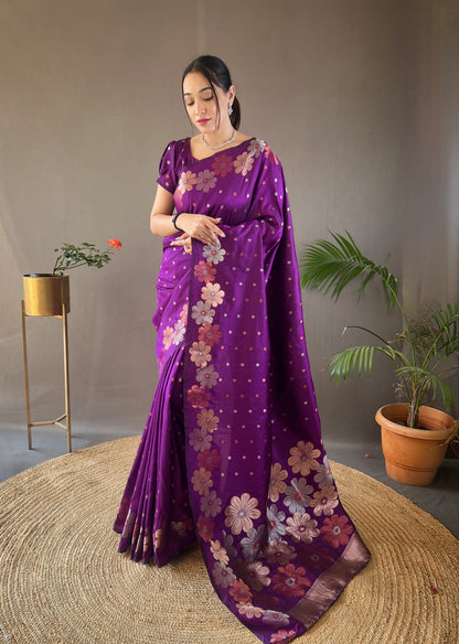 Beautiful Silk Party Wear Saree