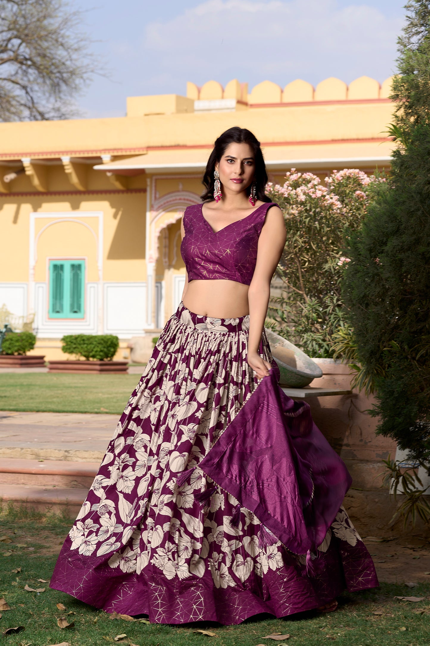 Regal Threads Tussar Silk Lehenga Choli