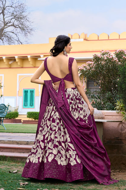 Regal Threads Tussar Silk Lehenga Choli