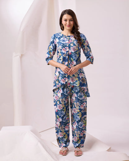 Designer Cotton Floral Printed Co-Ord Set