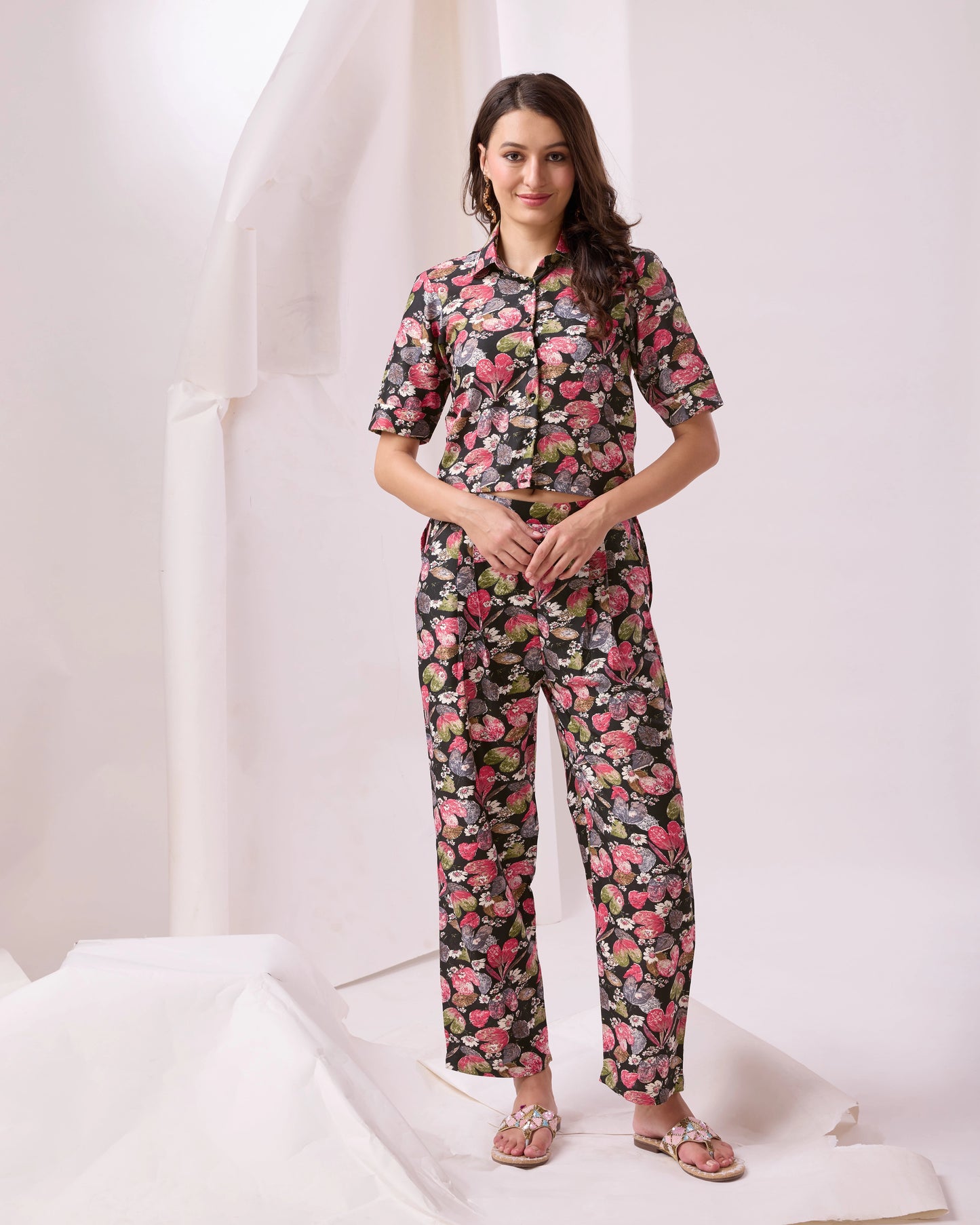 Designer Cotton Floral Printed Co-Ord Set