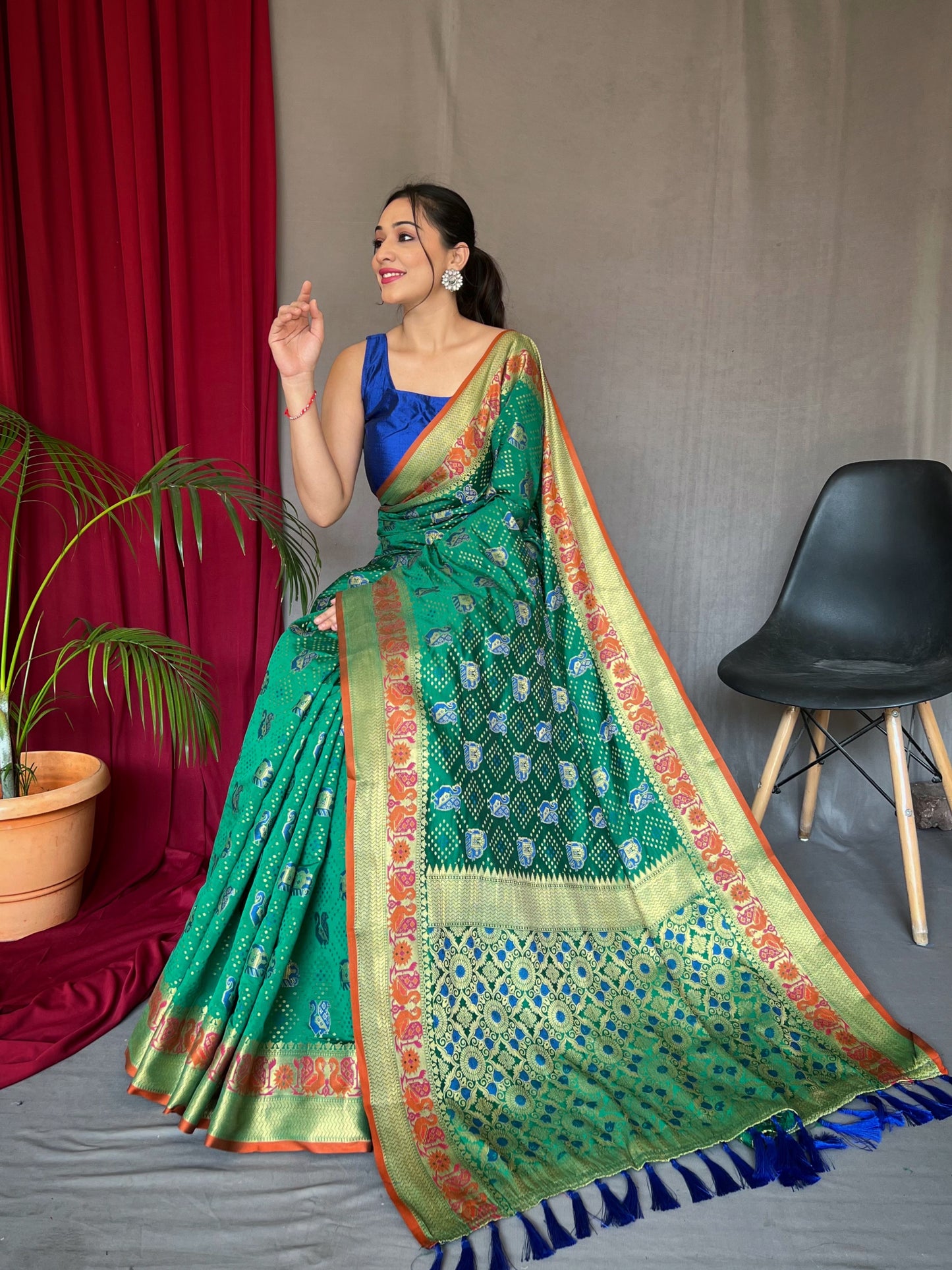 Festive Party Wear Silk Sarees