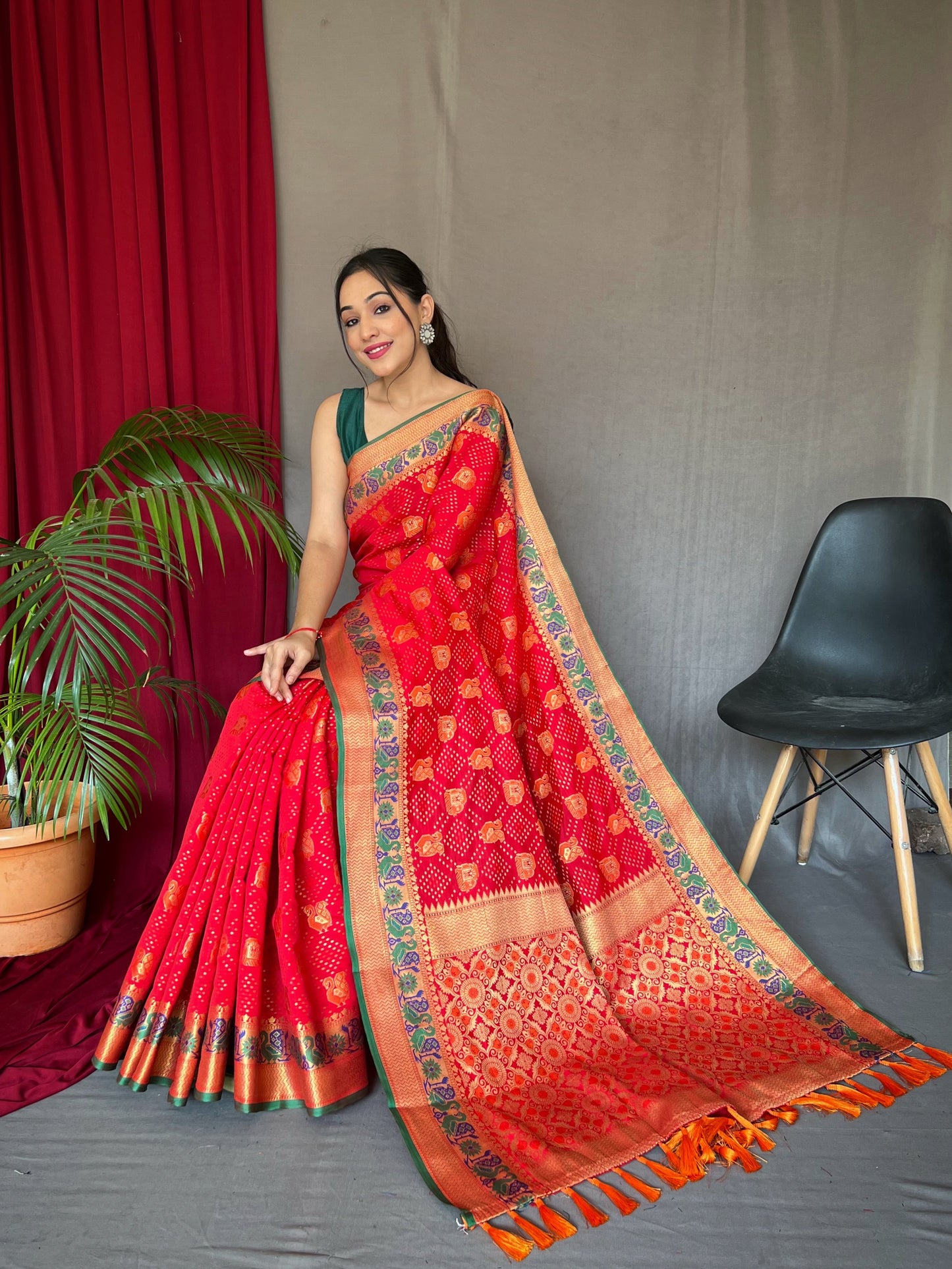 Festive Party Wear Silk Sarees