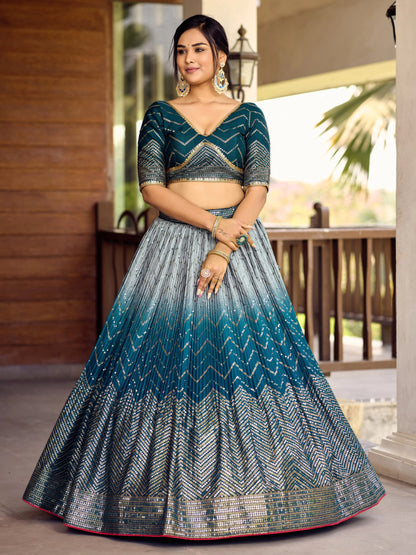 Luxe Threadwork Chinon Lehenga Set