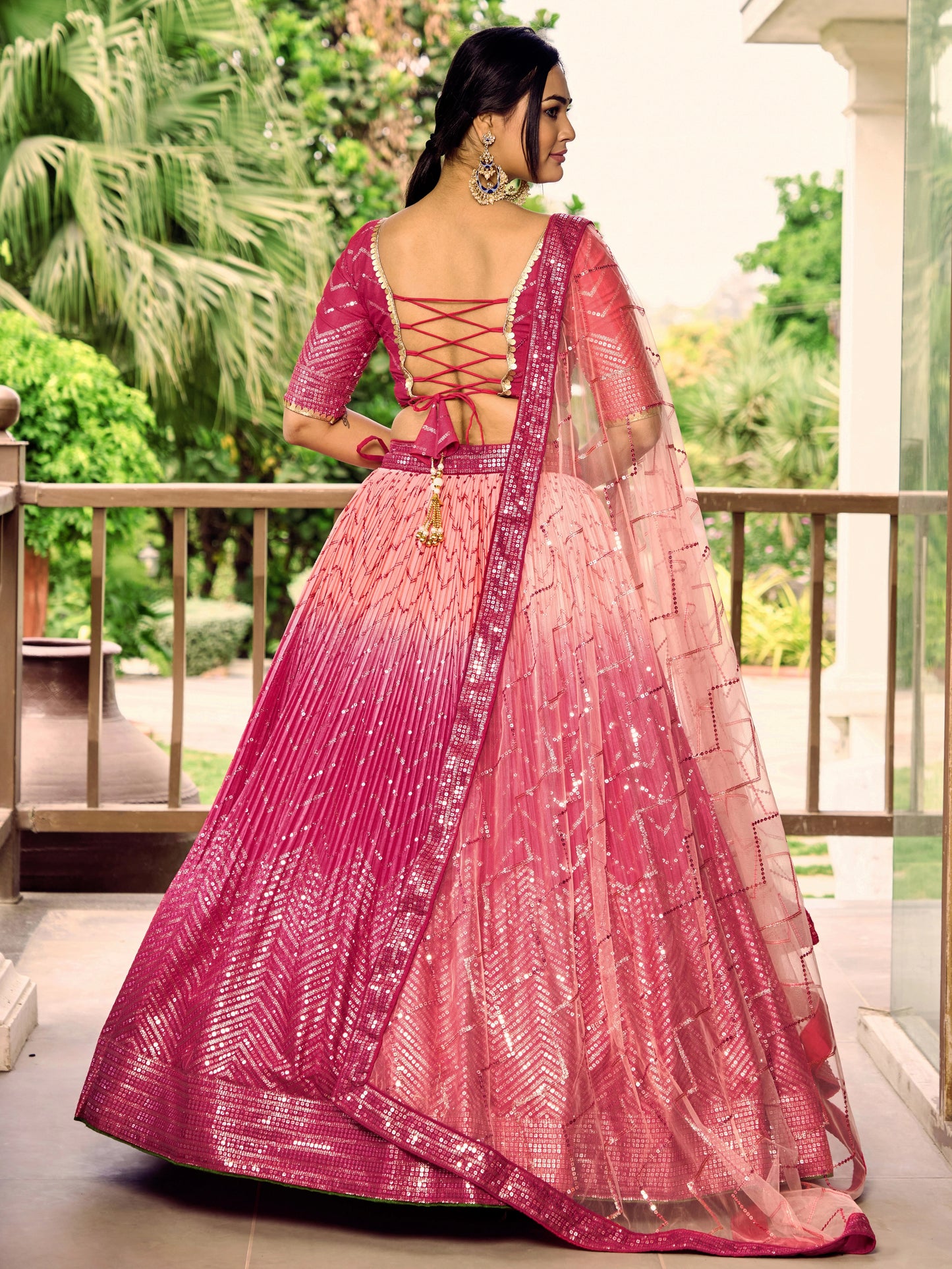 Luxe Threadwork Chinon Lehenga Choli