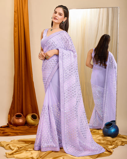 Celestial Charm Silk Saree