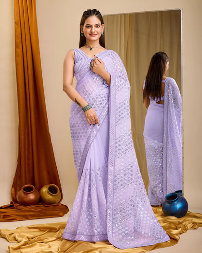 Celestial Charm Silk Saree