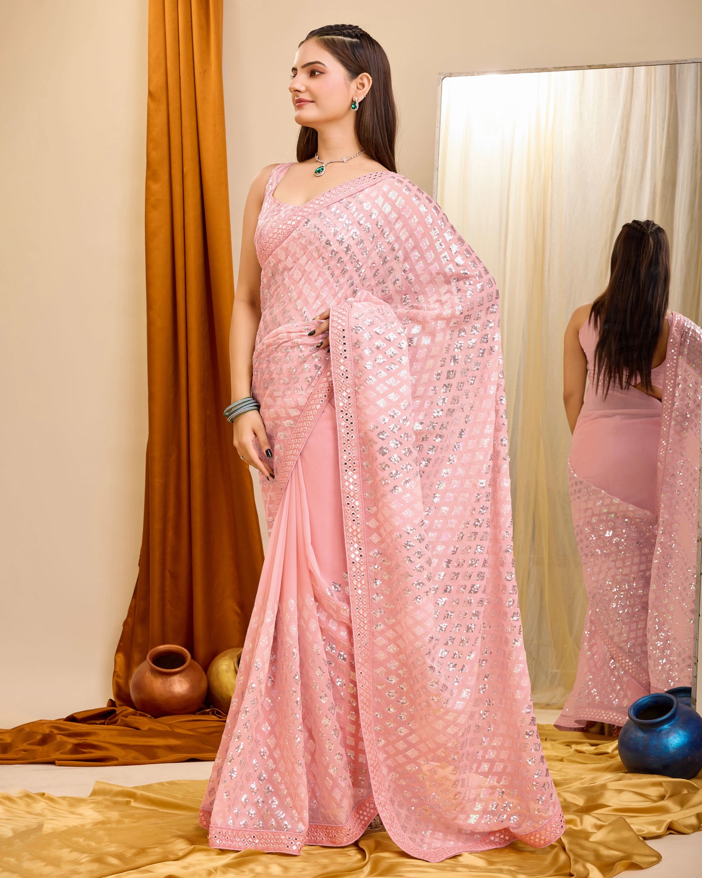 Celestial Charm Silk Saree