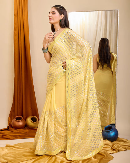 Celestial Charm Silk Saree