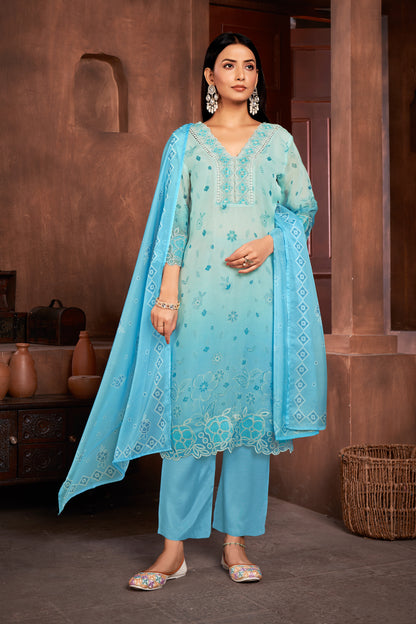 Pure Organza Designer Salwar Kameez