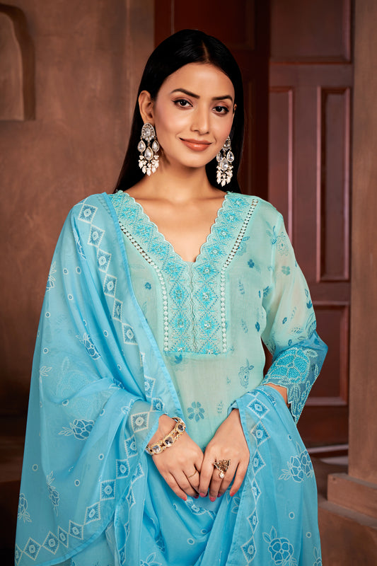 Pure Organza Designer Salwar Kameez