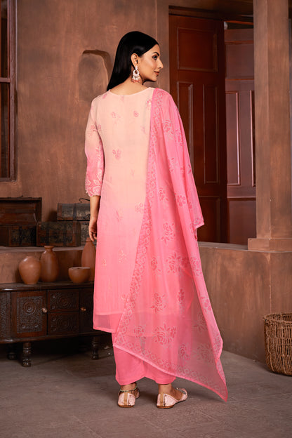 Pure Organza Readymade Kameez Pant