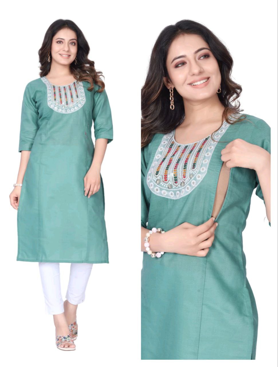 Launching New Maternity Feeding Kurti For Womens