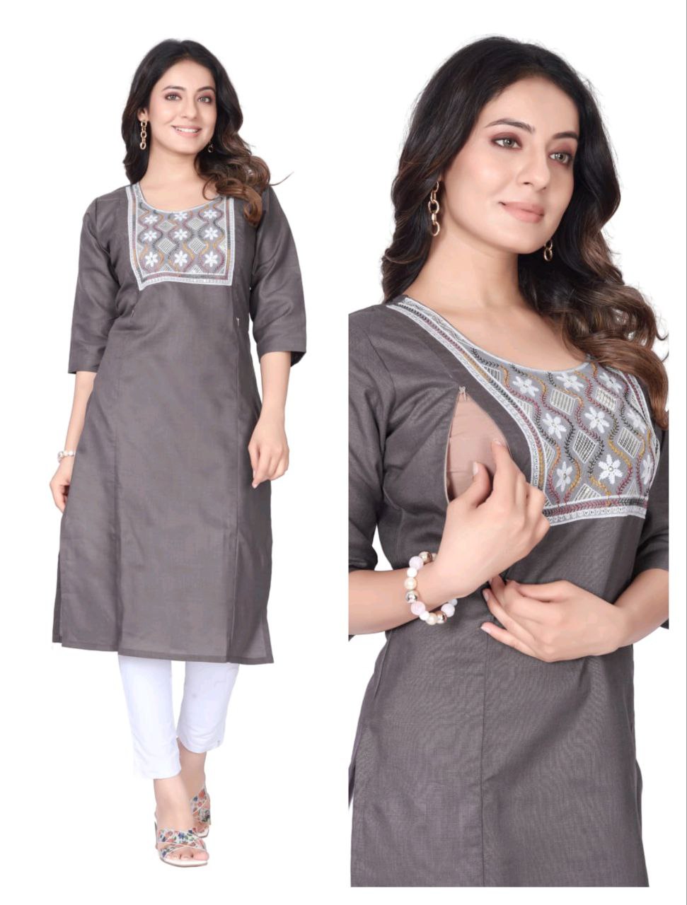 Launching New Maternity Feeding Kurti For Womens