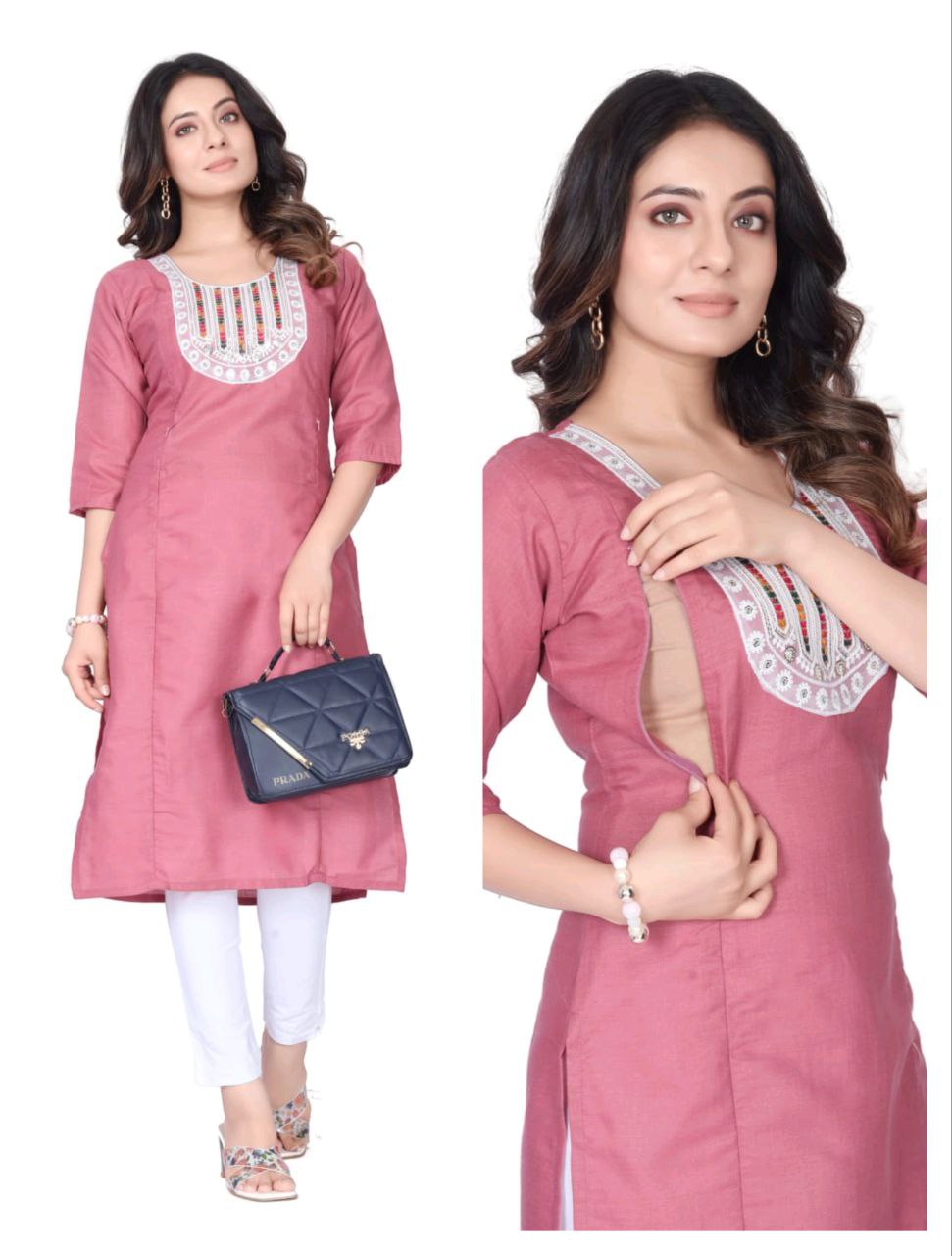 Launching New Maternity Feeding Kurti For Womens