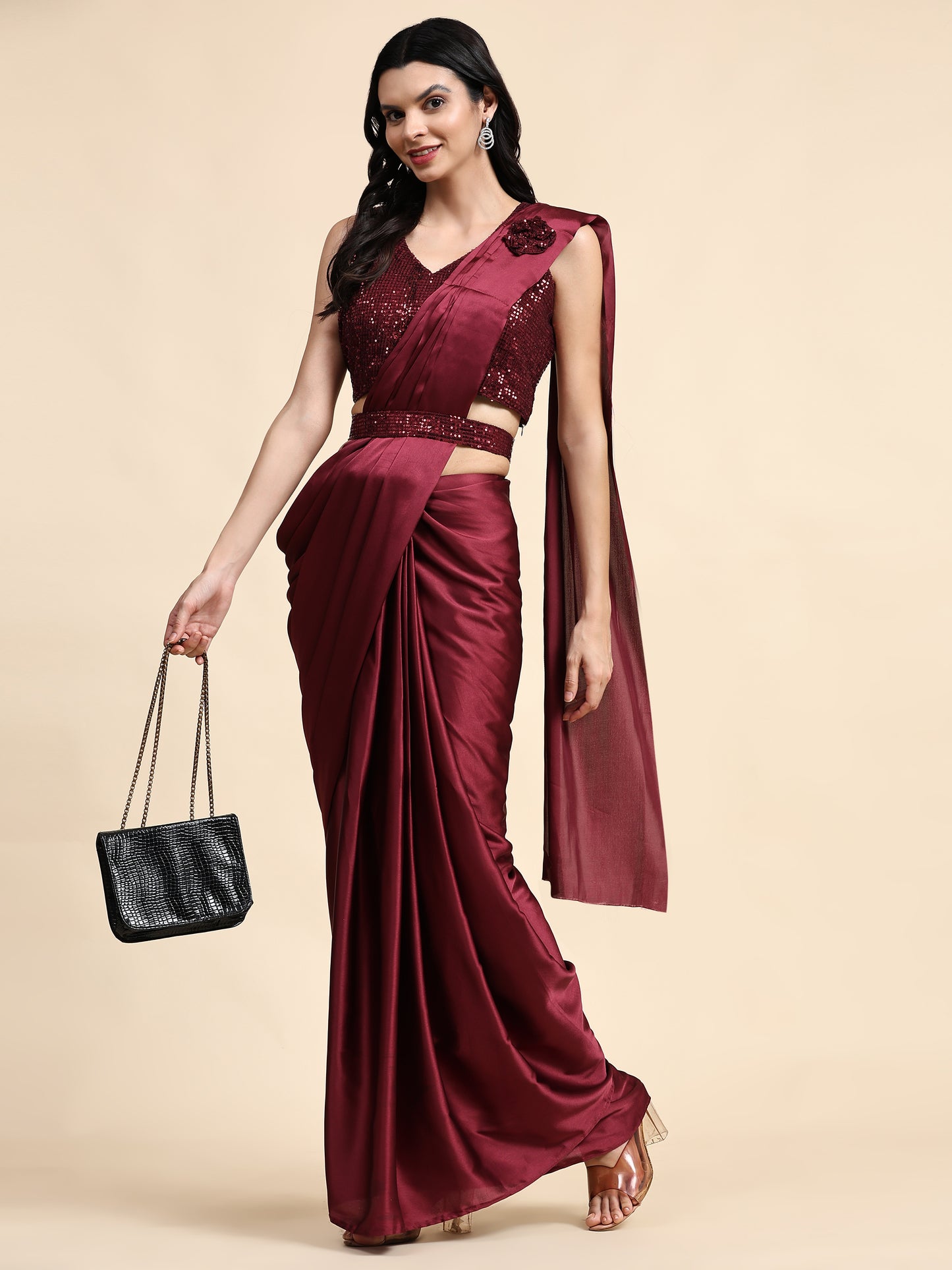 Designer One Minute Ready To Wear Saree