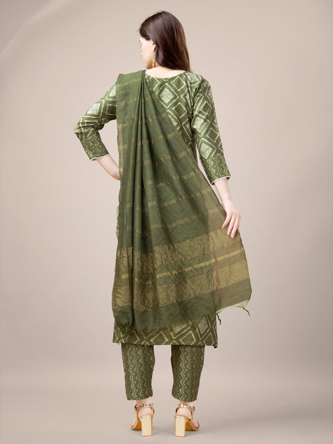 Women Embroidery Straight Kurta Set with Dupatta