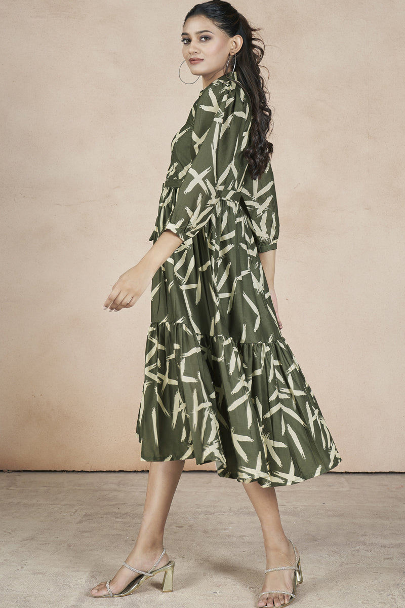 Floral Printed Readymade Maxi Dress