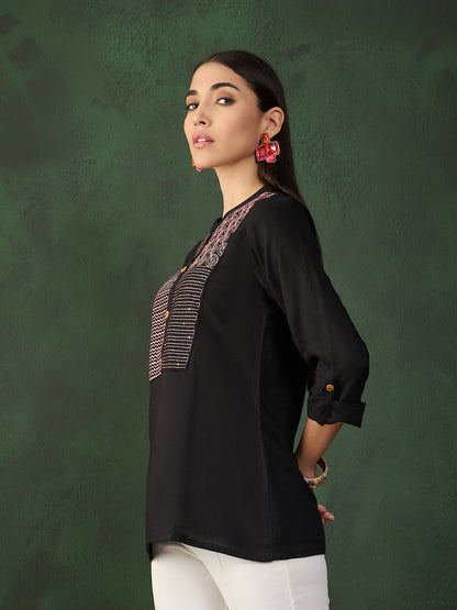 Embroidery Work Readymade Short Kurti