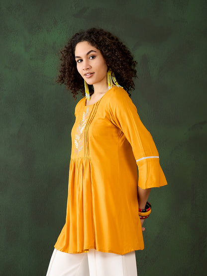 Embroidery Work Readymade Short Kurti