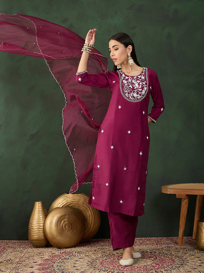 Embroidered Muslin Festival Wear Salwar Kameez