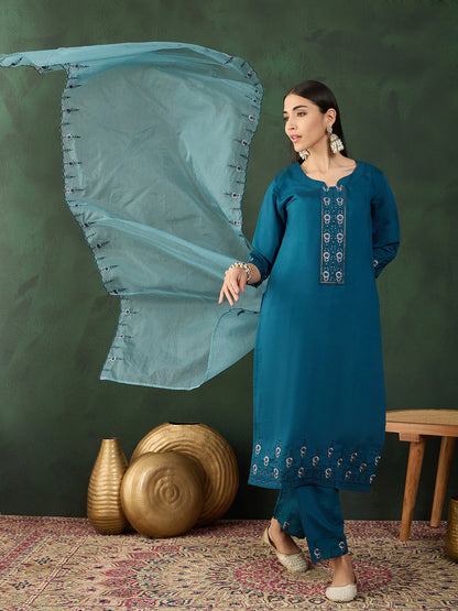 IRA Festive Wear Embroidered Suit Set