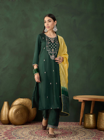 IRA Festive Wear Embroidered Suit Set