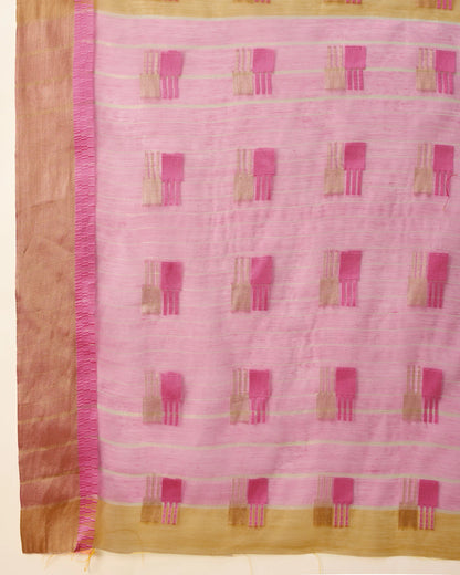 Woven Design Zari Silk Cotton Designer Kota Saree