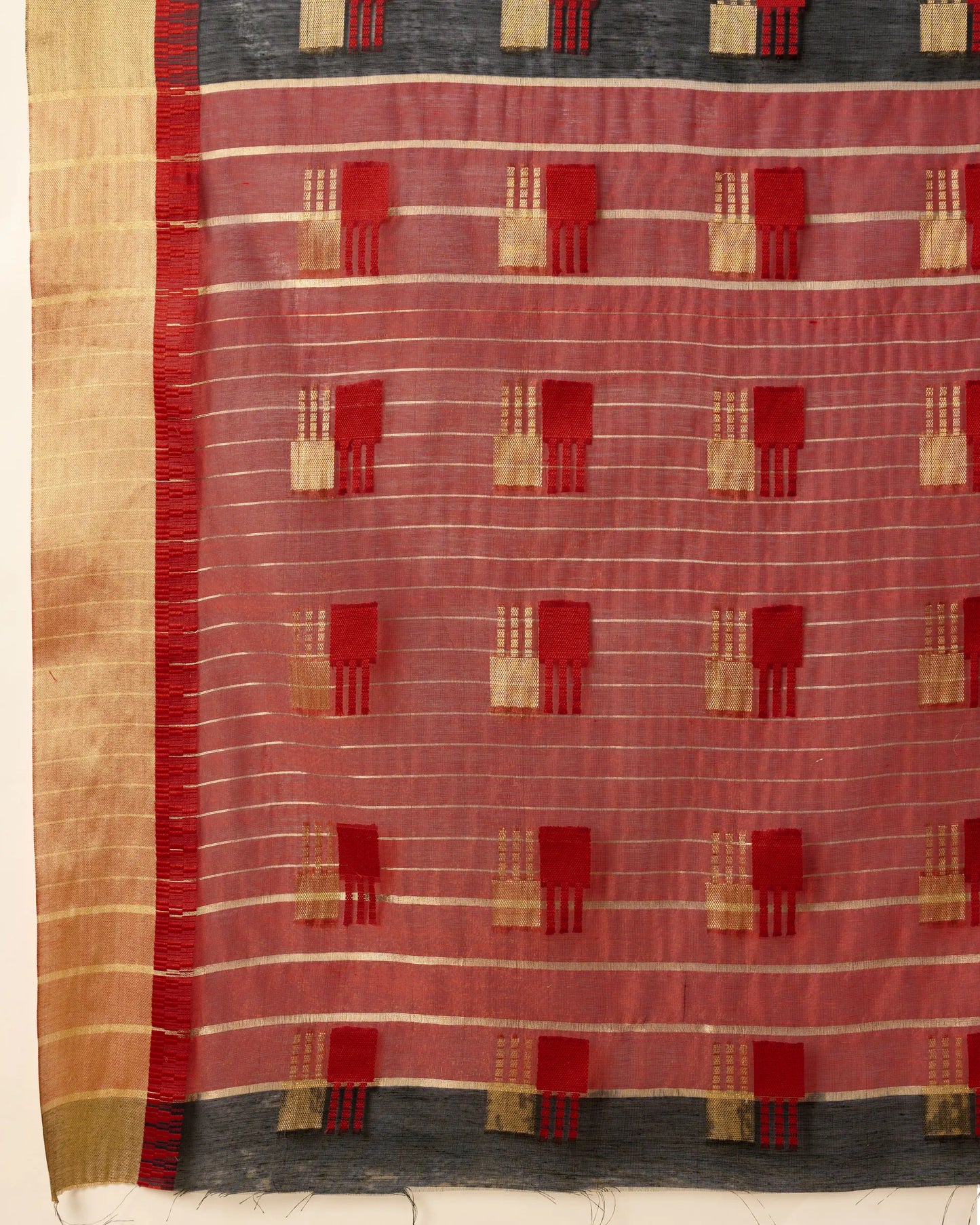 Woven Zari Silk Cotton Designer Kota Saree