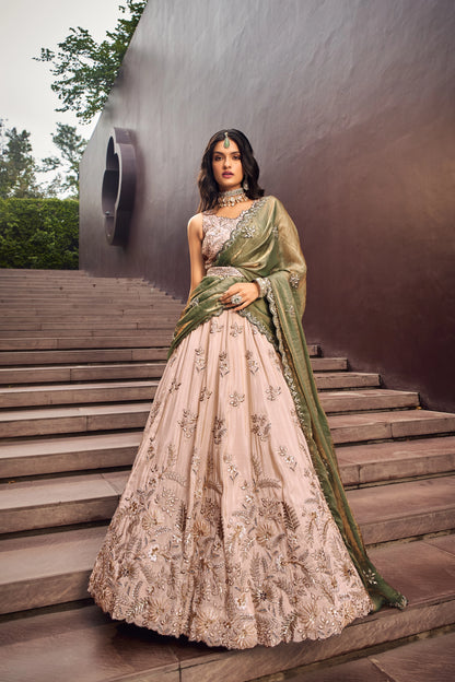 Sequins Work Wedding Wear Lehenga Choli