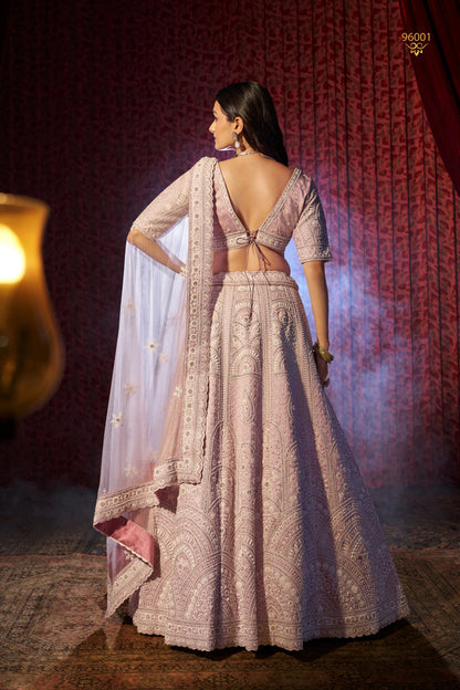 Silk Lehenga Choli For Weeding - 15027