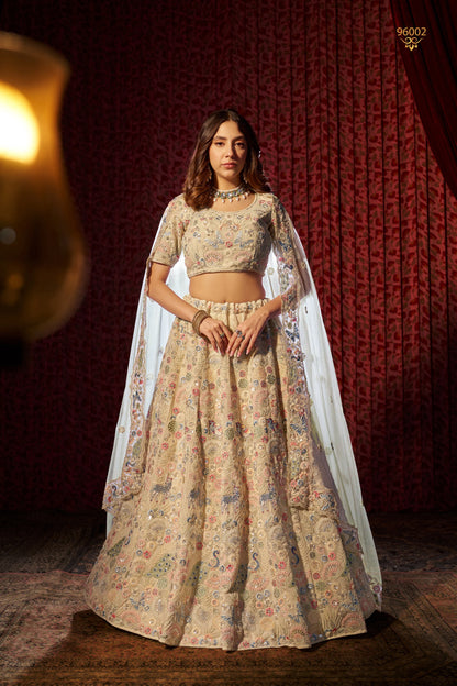 Silk Lehenga Choli For Weeding - 15027