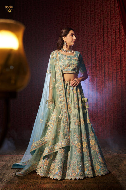 Silk Lehenga Choli For Weeding - 15027