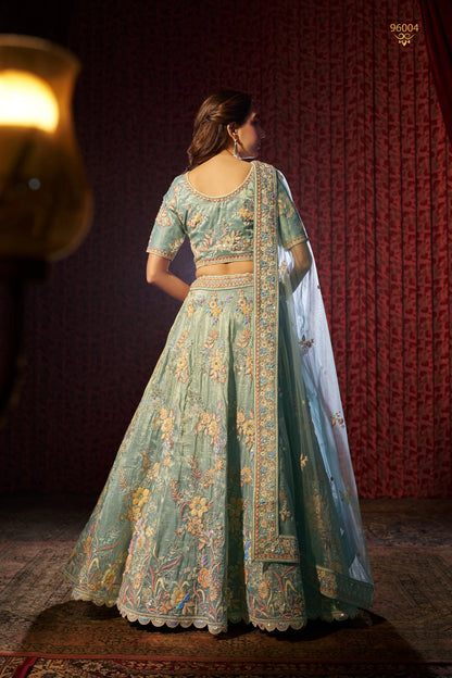 Silk Lehenga Choli For Weeding - 15027