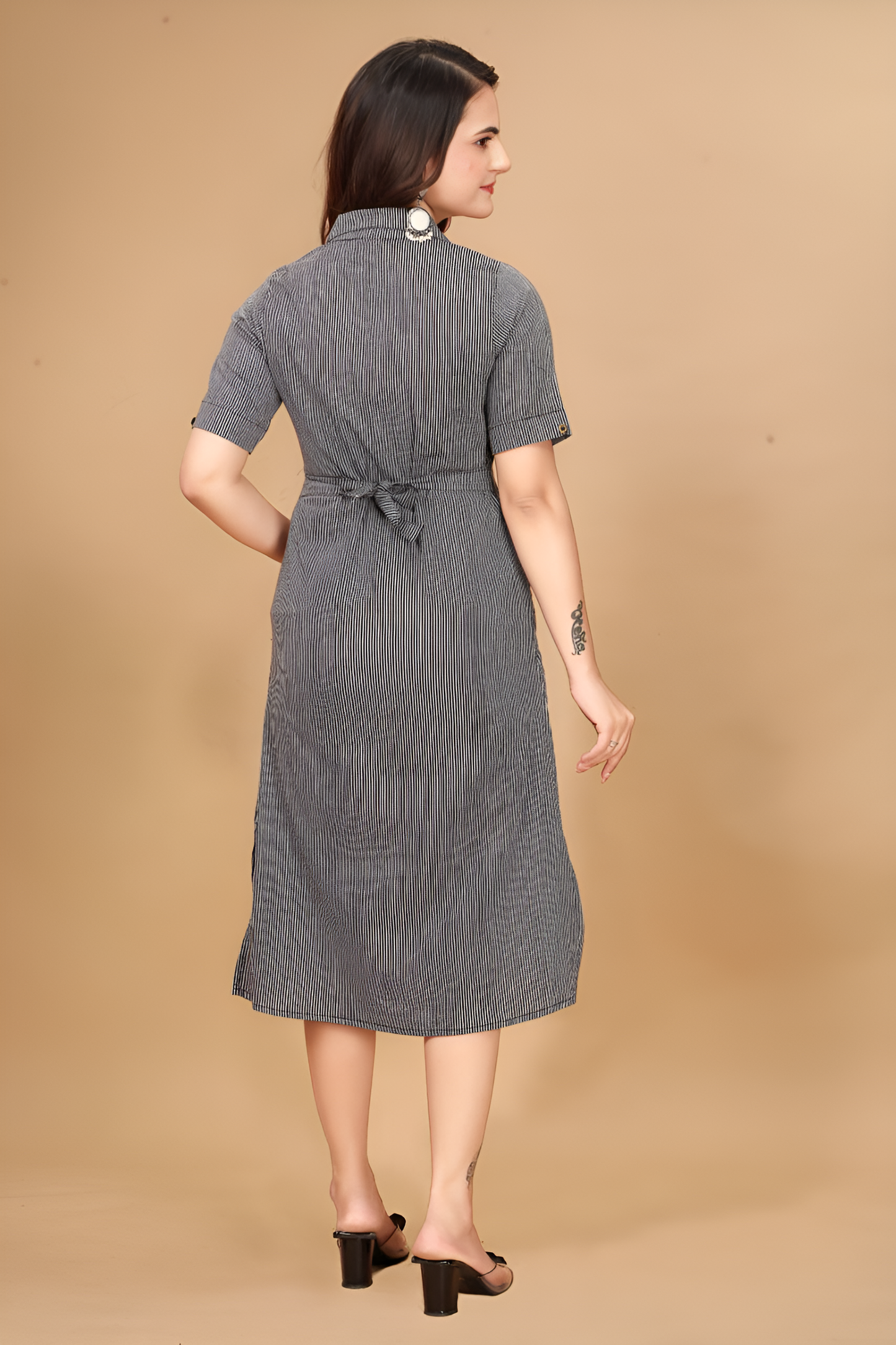 Women Solid Cotton Blend A-line Kurta