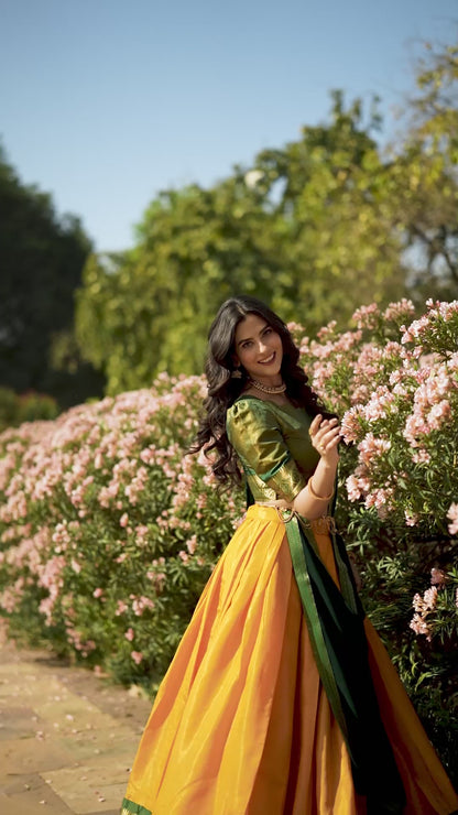 Designer Kanchipuram Lehenga Choli