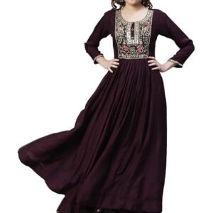 fashor Women's Cotton A-Line Maxi Dress