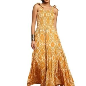 Indya Women's Fit and Flare Standard Length Dress