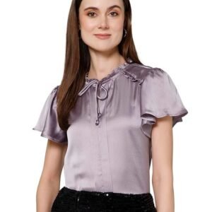 Purys Women's Solid Regular Fit Blouse