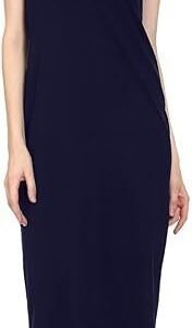 ROARERS Women Maxi Length Sleeveless Cotton Black Dress