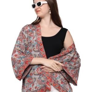 KE KANHA EXPORTS Shrugs for Women Stylish | Cover up on Jeans Tops for Women | Western Beach Outfits | Summer Clothes | Kimono Length Option Short | Medium | Long