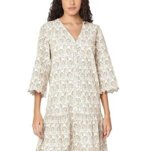 VERO MODA Women's Cotton A-Line Knee-Length Dress