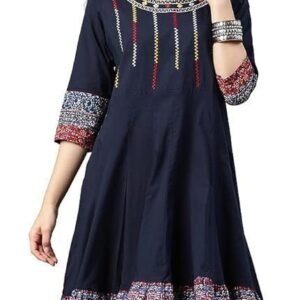 Yash Gallery Women's Cotton Relaxed Fit Anarkali Kurta