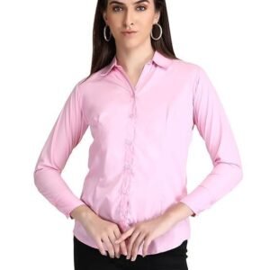 Cinders Women's Stylish Cotton Regular Fit Extra Comfortable Full Sleeve Casual Formal Shirt