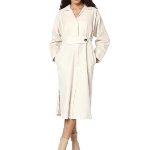VERO MODA Women's Cotton A-Line Midi Dress