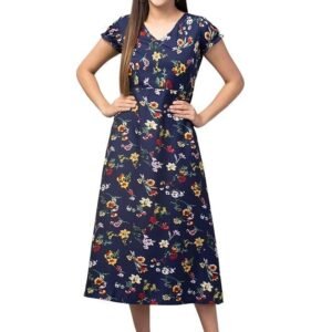 My Swag Women's Crepe Maxi Ankle Length Casual Dress