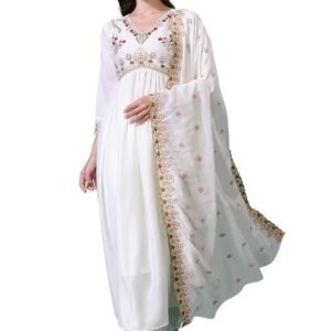 Pratham Blue Women's Silk Embroidered Anarkali Kurta Palazzos with Dupatta |kurta sets for women |Women Kurta | Women Embroidered Kurta Sets Kurtis |Women Kurta Pant Set