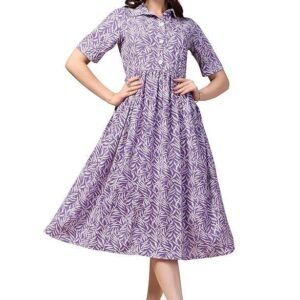 Fashion Dream Women's Fit And Flare Calf Length Dress